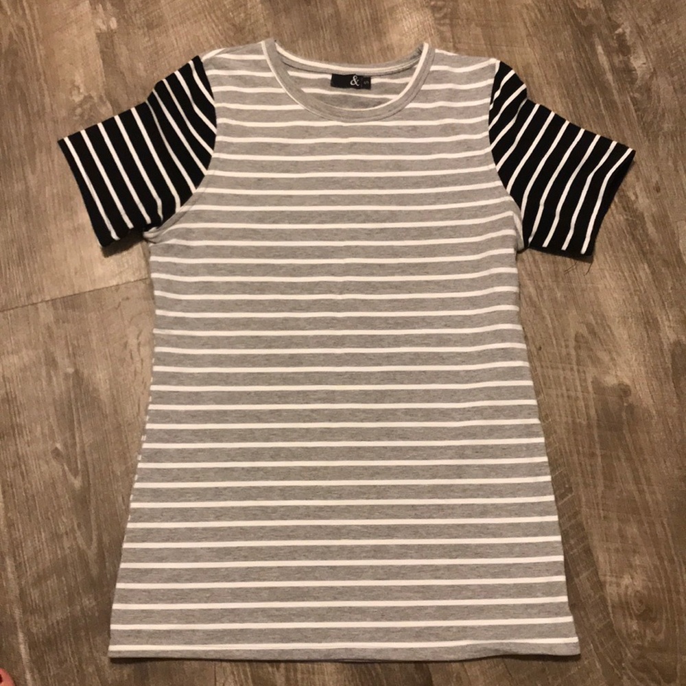 Ampersand avenue striped lulu tee